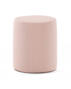Pouf chambre enfant en tissu bouclé rose - Collection Moon par Vipack