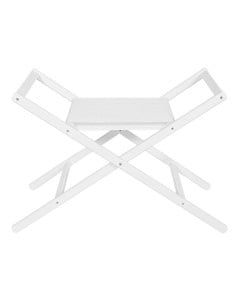 Support couffin bébé ou panier Moïse en bois laqué blanc - Bellamy