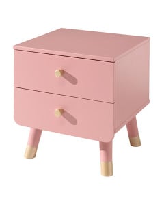 Table de chevet rose Rétro Kids