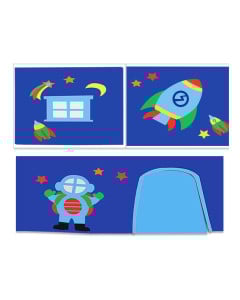 Tente pour lit enfant Astronaute • Espace