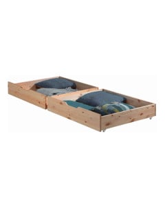 2 tiroirs de rangement pour lit Milo nature