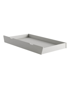 Tiroir de lit enfant sur roulettes gris taupe collection Swing de Pinio compatible couchage 90x200 ou 120x200