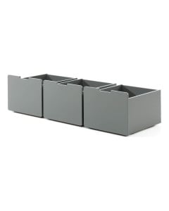 Trio Tiroirs Compact Gris - PILD7017 - Vipack