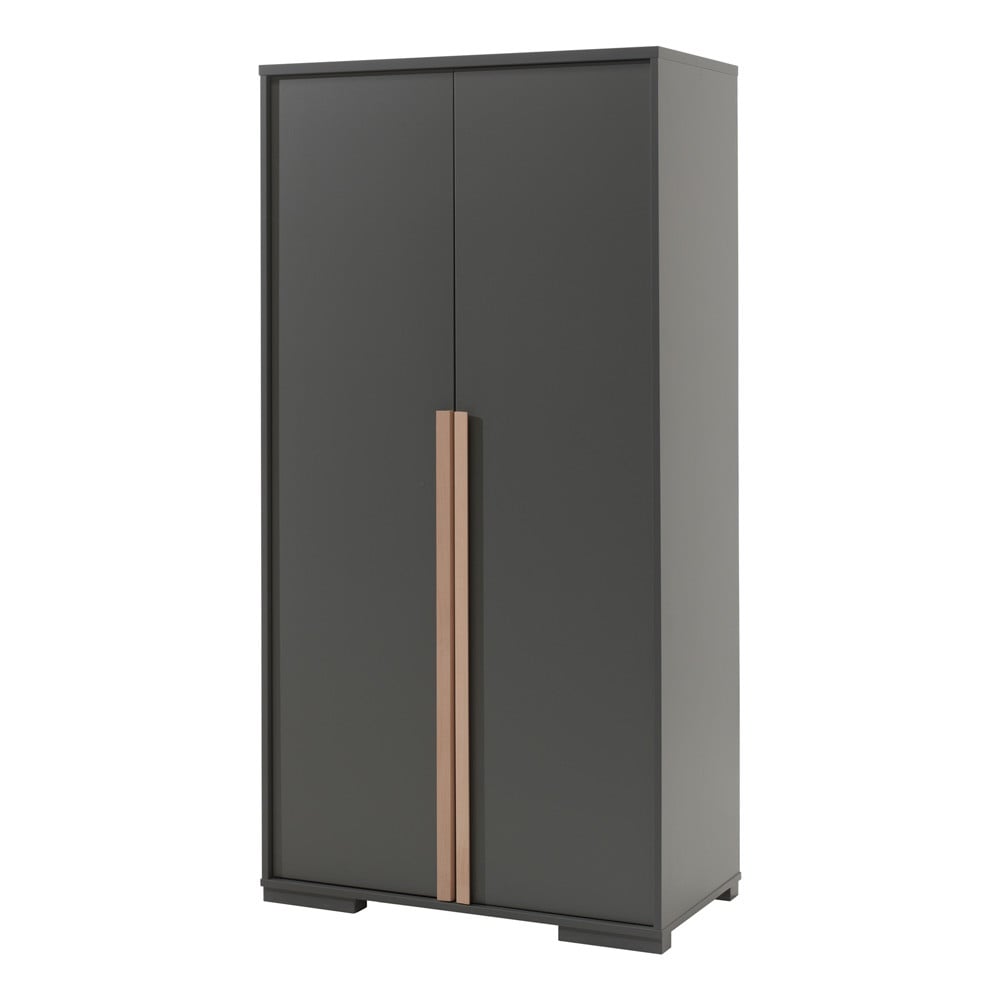 Armoire Penderie Grise 2 Portes Delio - LDKL1280 - Vipack