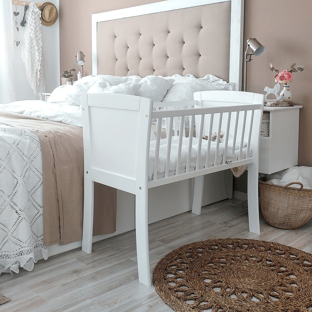 Lit Berceau Bébé 40x90 Blanc Classic - Couchage Bébé Woodies