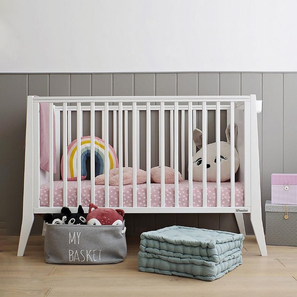 Lit Pour Bébé Naissance Blanc 60x120 Slim - Boutique Woodies