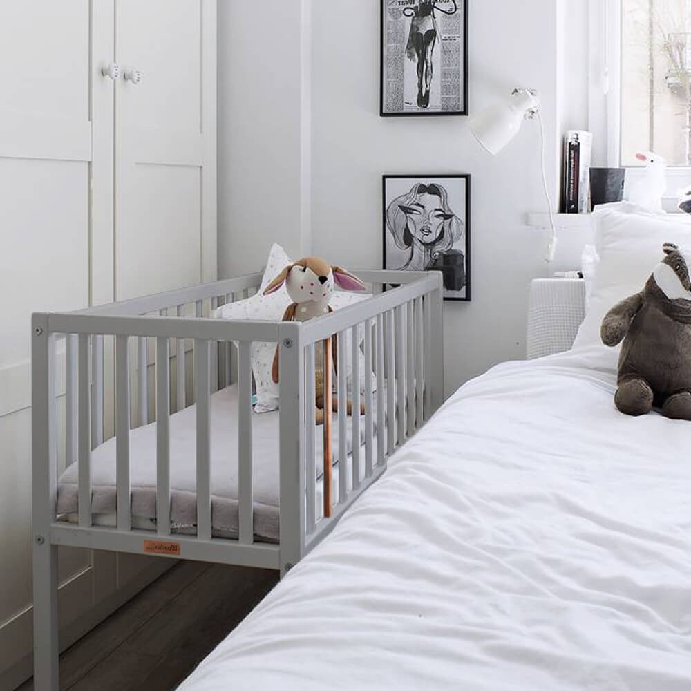 Lit Bébé Berceau Gris 90x40 Stardust - Mobilier bébé Woodies