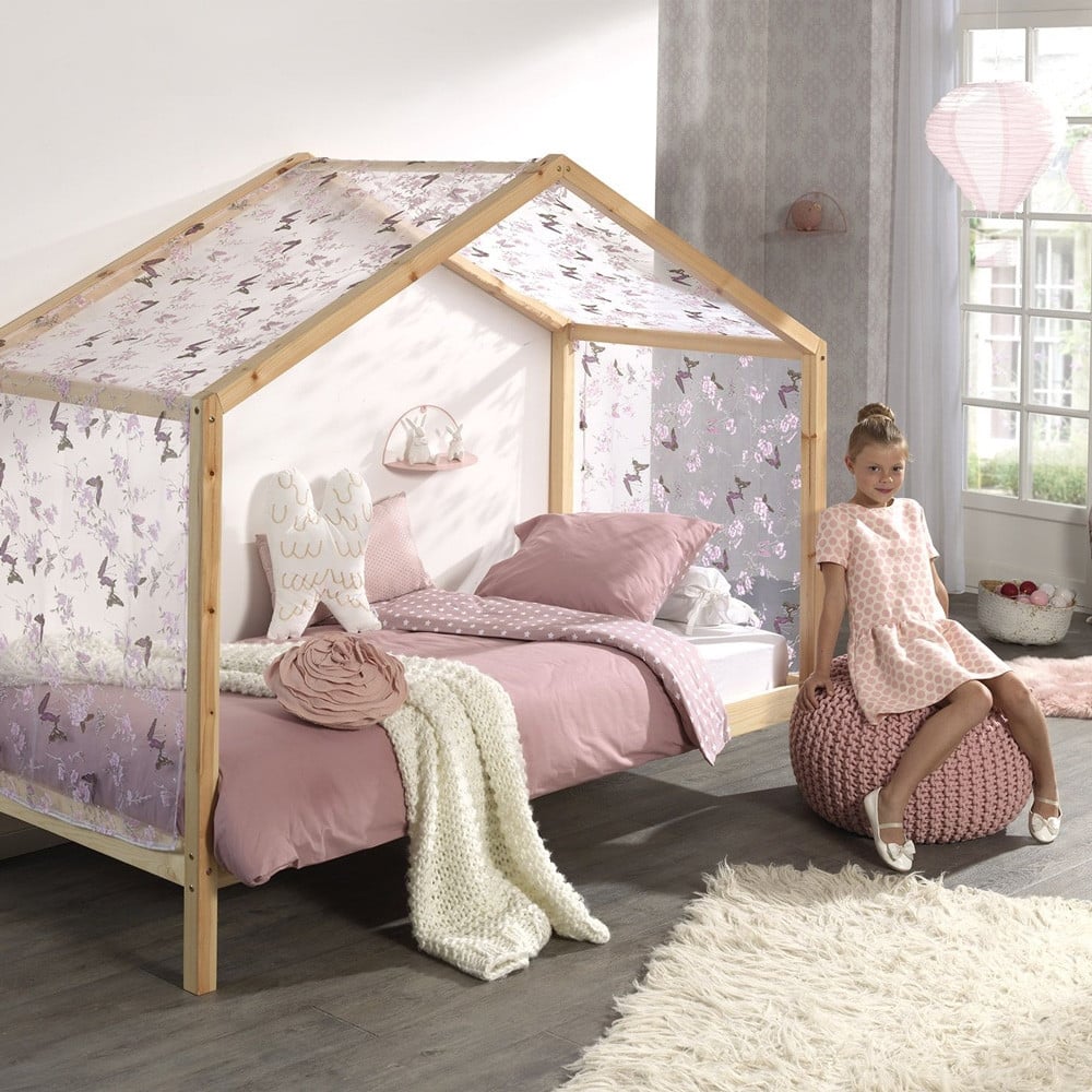 Lit enfant et Lit Double Lit Fille Princesse Lit Rose Haut-bas Lit