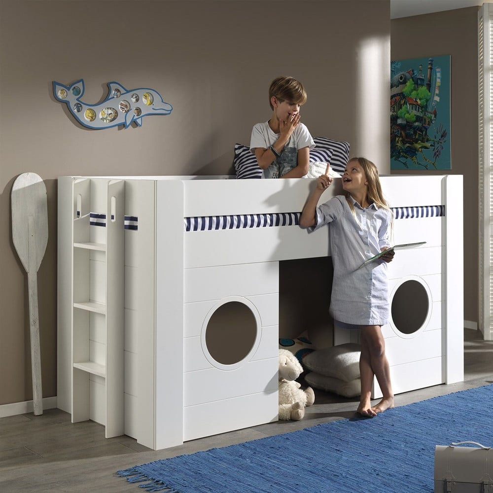 Armoire NOAH blanche et bois pour chambre bébé