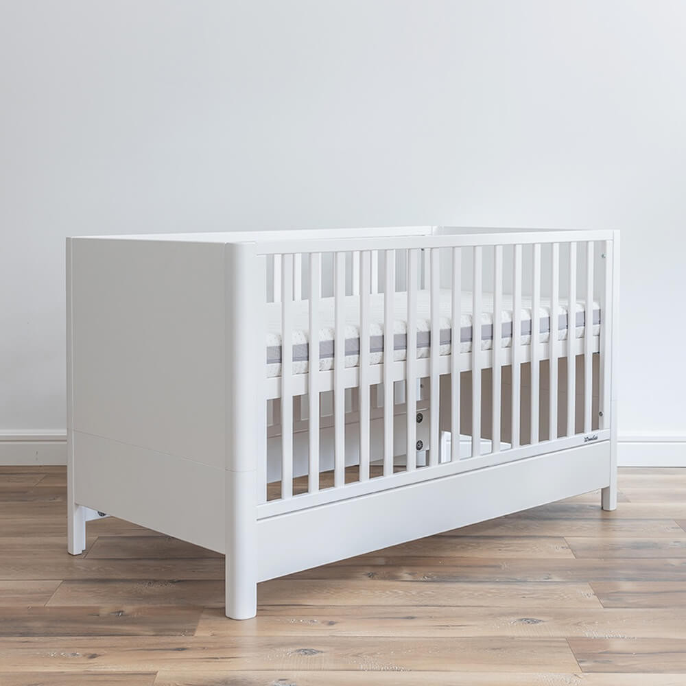 Barrière Amovible Lit Bébé 60x120 Blanche - Woodies