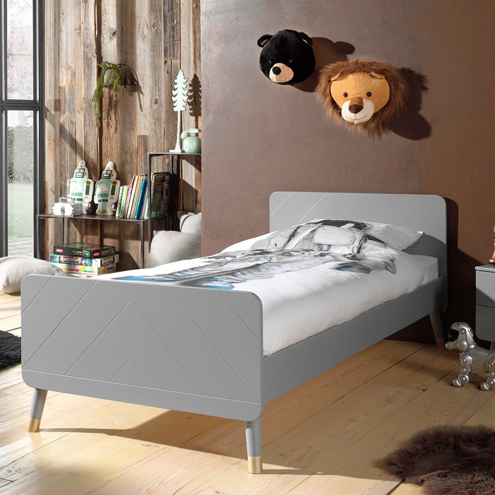 Lit Enfant Milo 90x190 Blanc - Lit enfant avec Matelas + Tiroir - Kids  Literie