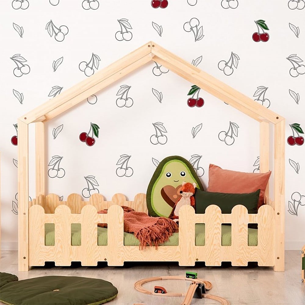 Lit enfant maison avec barrière Ziva baby