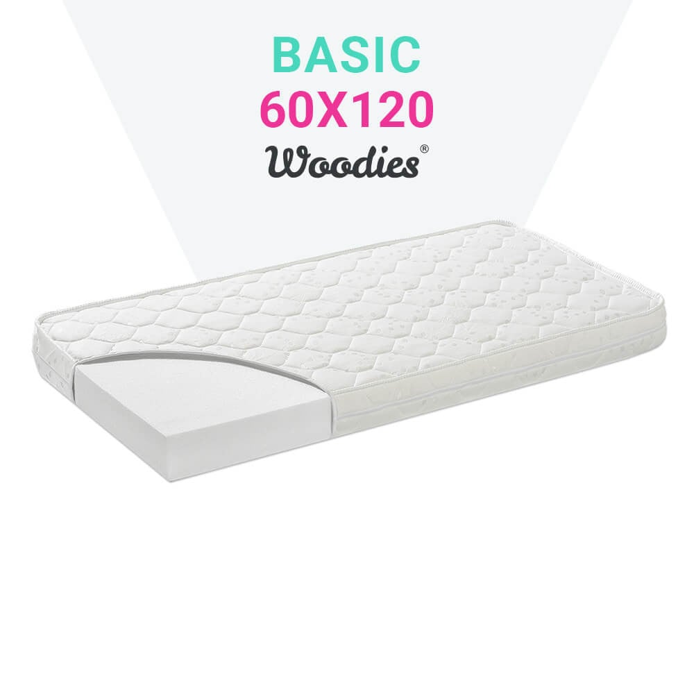 Matelas Lit Bébé 60x120 Basic - Woodies