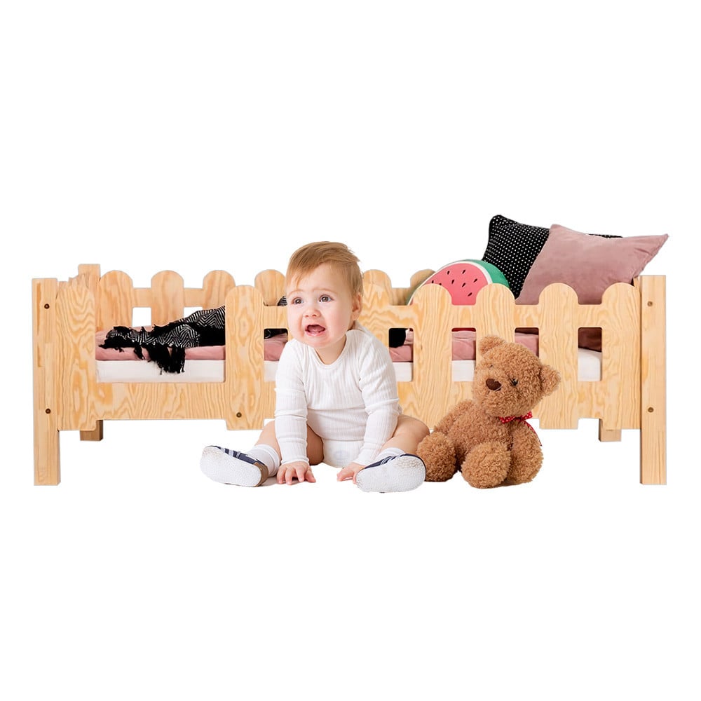 Lit Cabane Montessori Avec Barrière Bébé - SELO B - Adeko