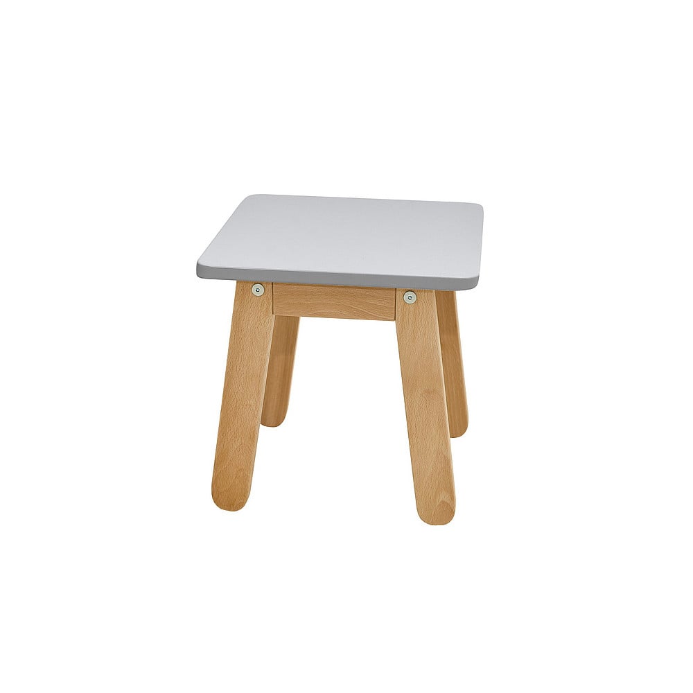 Tabouret Pour Enfant En Bois Et Gris - WOGRKRZE - Bellamy