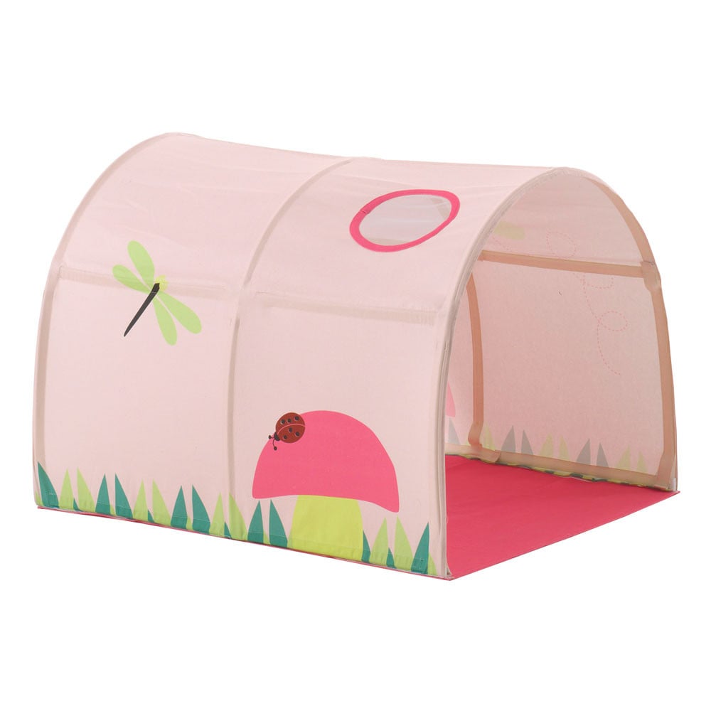 Tunnel pour lit enfant superposé tente accessoires rose