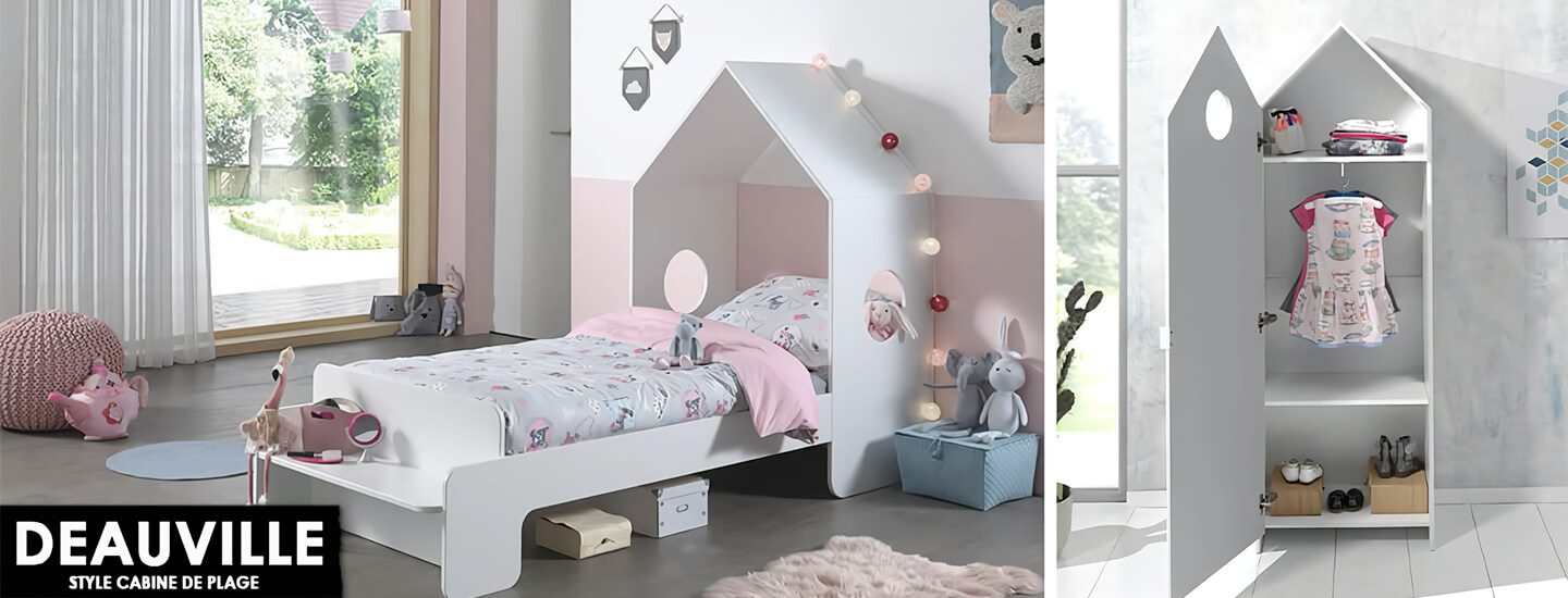 Chambre pour enfant Deauville - Mobilier Casami Marque Vipack