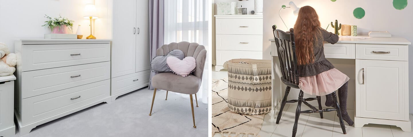 Mobilier enfant chambre Novelies blanche Melody