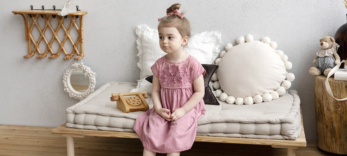 Chambre d'enfant aménagée dans un style bohème et ethnique