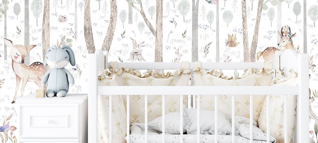 Aménager une chambre bébé sur le thème de la nature et des animaux