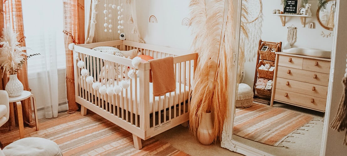 Chambre bébé thème bohème
