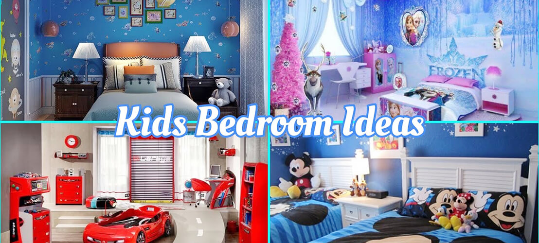 Chambre d'enfant décorée aux couleurs de super-héros ou de princesses préférés