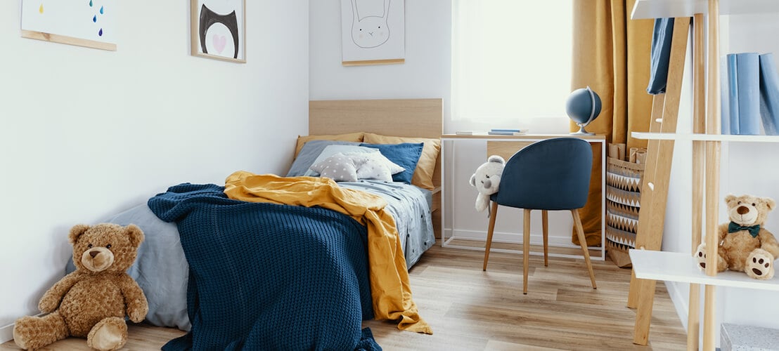 Chambre d’enfant magnifiquement agencée et décorer par l’équipe du Jurassien
