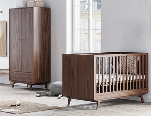 Chambre bébé Mid au fini Noyer du fabricant Vox