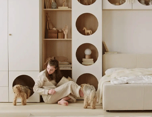 Chambre enfant agencée avec du mobilier Reli de la marque Vox