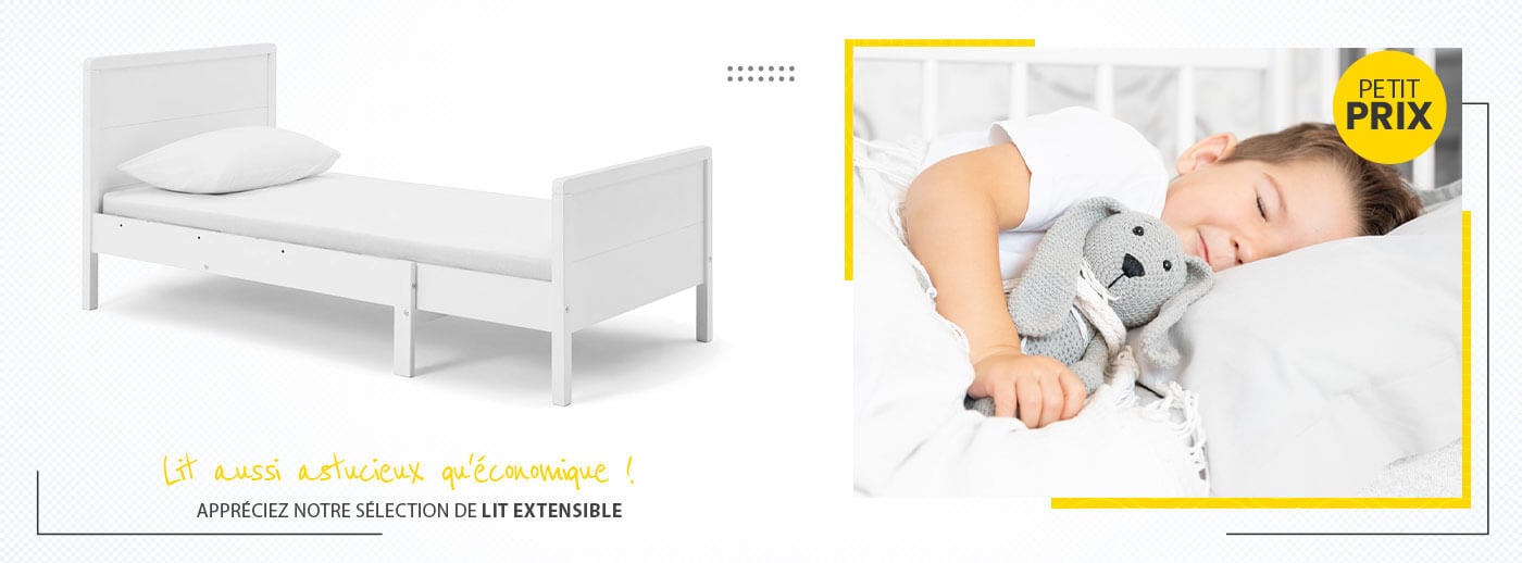 Collection de lits enfants évolutifs et extensibles