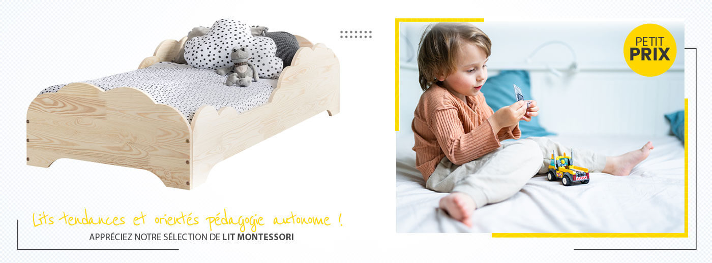 Notre sélection de lit au sol Montessori pour enfant - fabrication en bois FSC